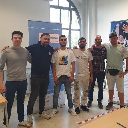 Geflüchtete Auszubildende im Malerhandwerk