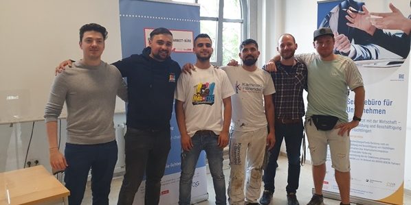 Geflüchtete Auszubildende im Malerhandwerk