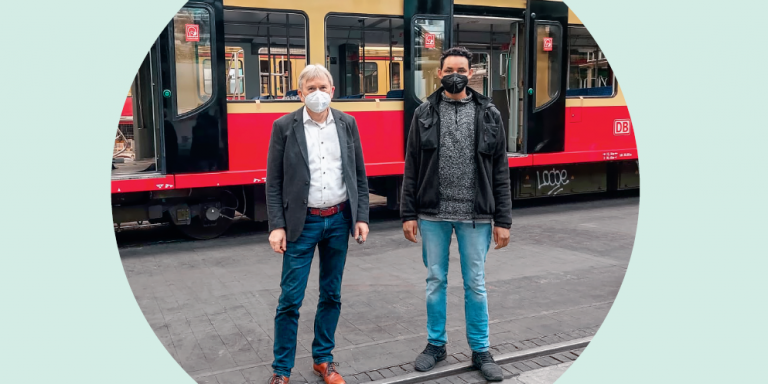 Michael Hallmann und Mohamed Nur Osman