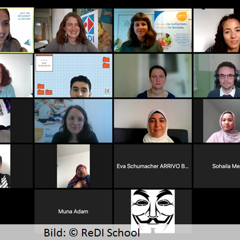 60-ReDI Scrennshot von den Teilnehmenden