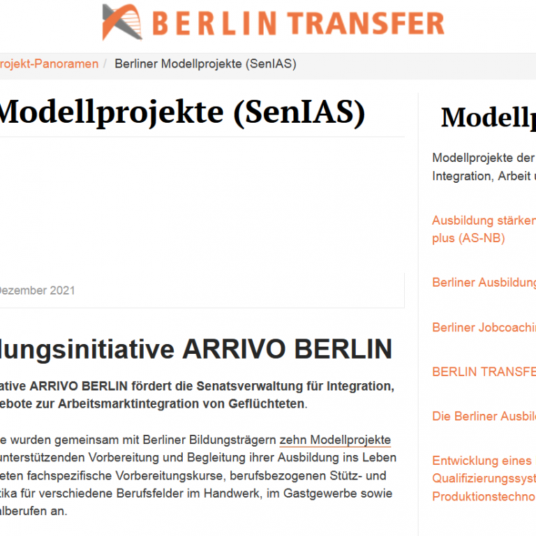 Berlin-Transfer Homepage von Berlin Transfer