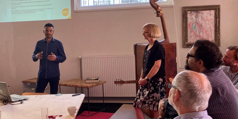 Hassoumi Moctar Agali bei seinem Vortrag