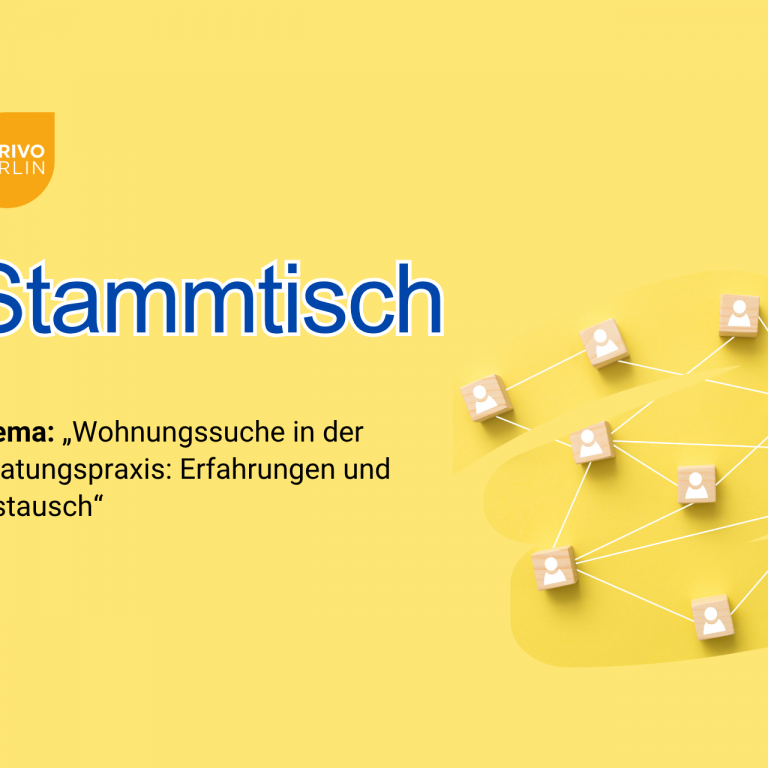 ARRIVO BERLIN Stammtisch, Thema Wohnungssuche in der Beratungspraxis